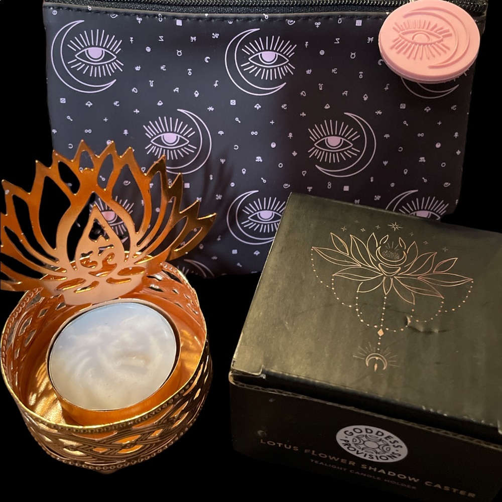 Goddess Provisions set lotus &color changing pouch